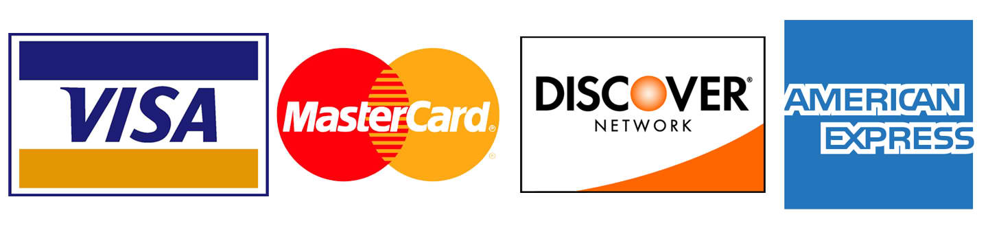 All Major Credit Cards Accepted!